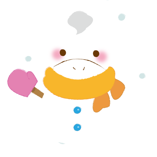 ウマの形をした可愛い雪だるまのイラストです。
