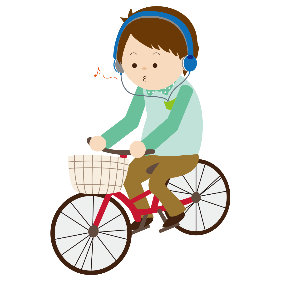 自転車 悪い例 無料イラスト イラストareira