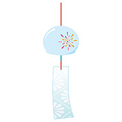 涼し気に揺れる風鈴