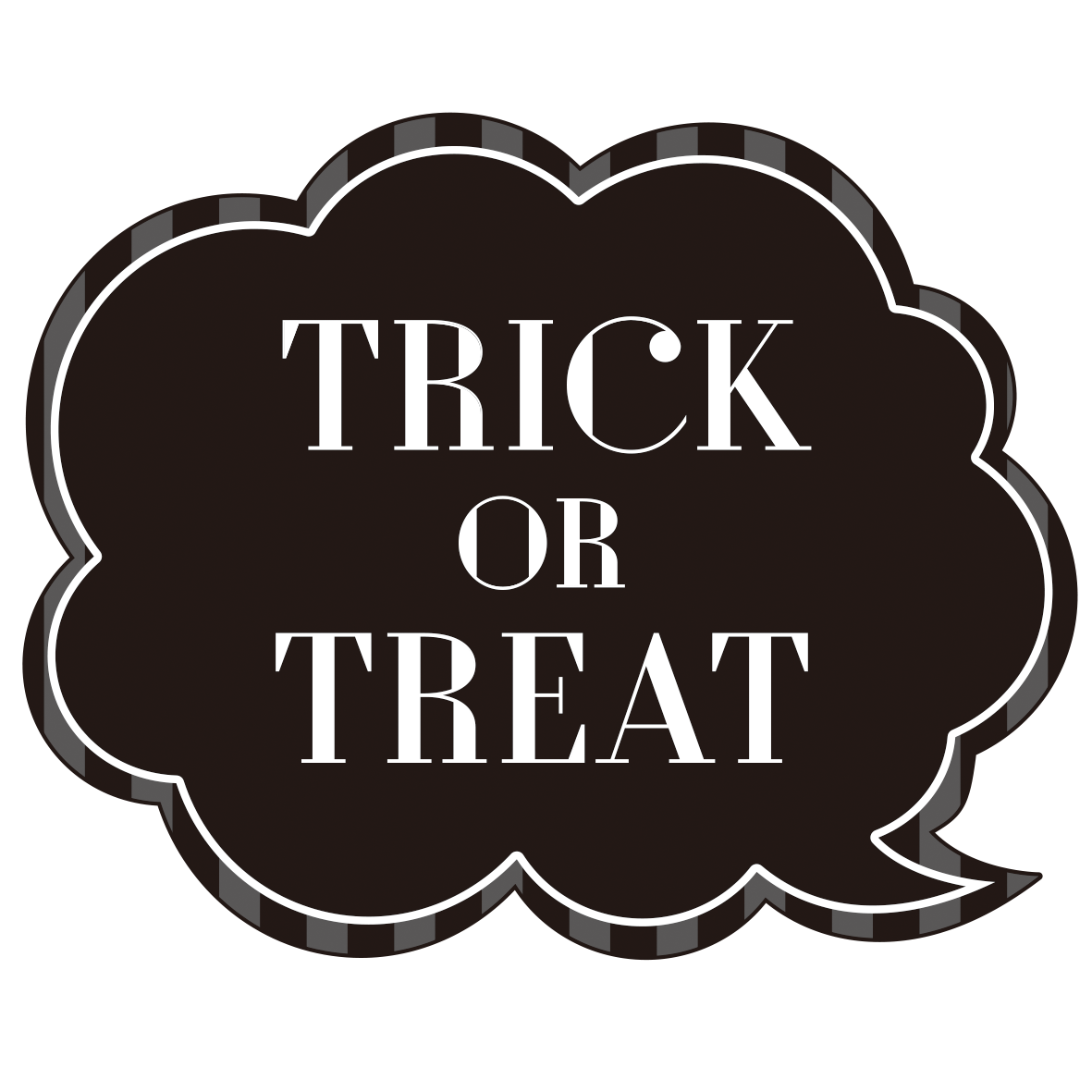 Trick Or Treatの吹き出し 無料イラスト イラストareira