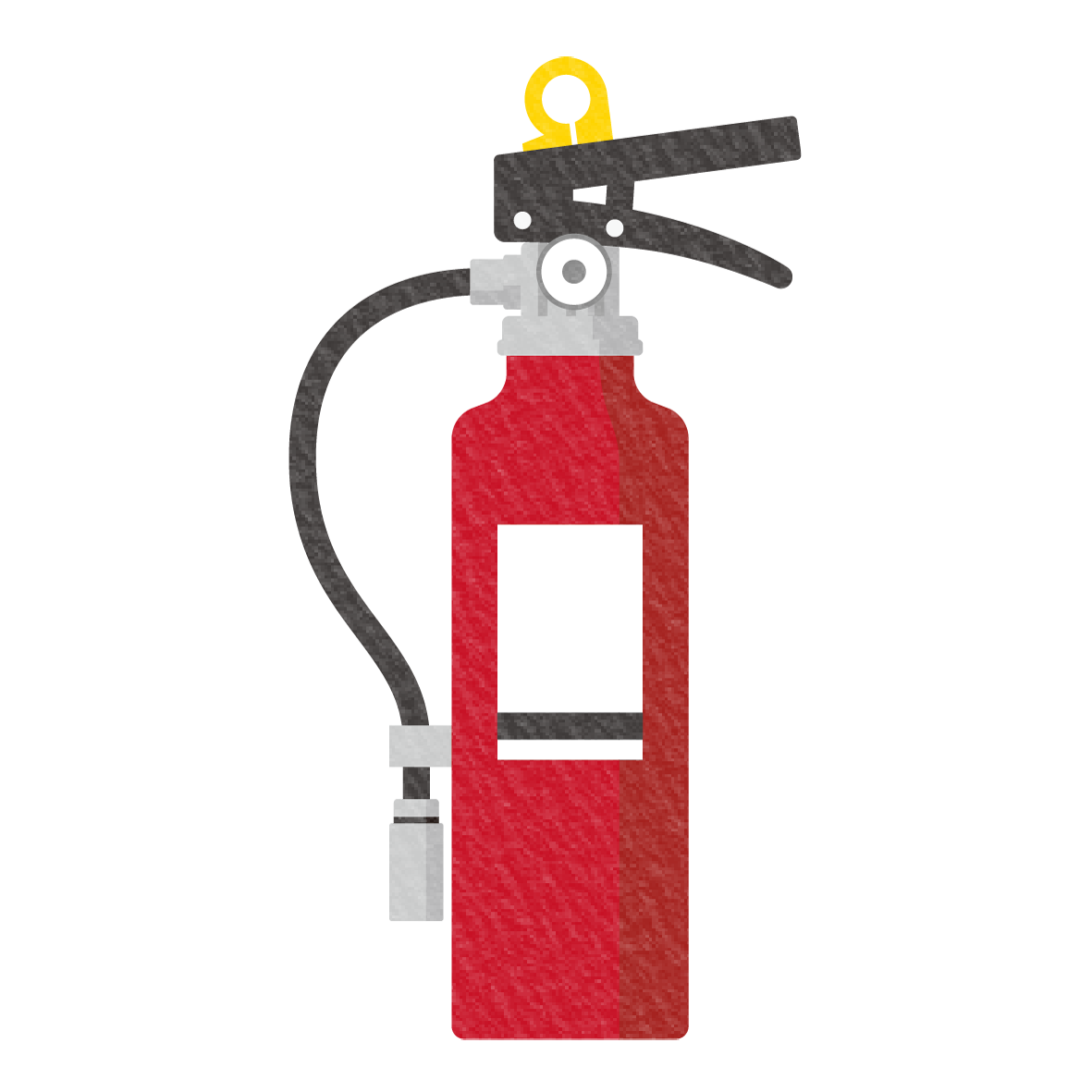 消火器のイラスト素材です。<br>
防災訓練のお知らせのイラストとしても、フロアマップの消火器の設置場所の印としてもお使いいただけます。<br>
ぜひ活用していただき、地域やグループの防災意識の向上にお役立てください☆